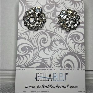 Vintage CZ Earrings with Pearls
